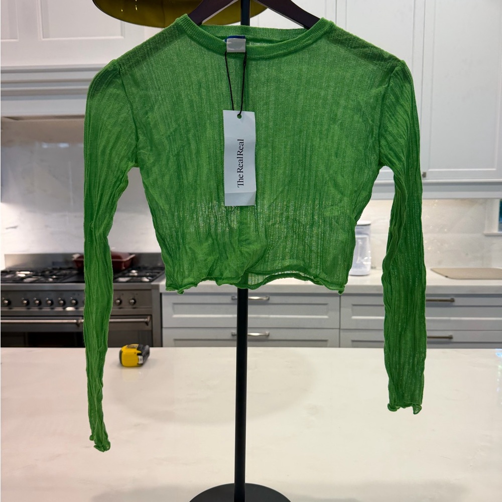 Paloma Wool Vibrant Green Crop Top